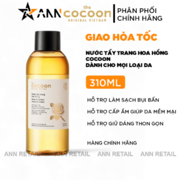 Nước Tẩy Trang Cocoon Hoa Hồng Cấp Ẩm Da Rose Bi-Phase Micellar Water 310ml - 8936217700674