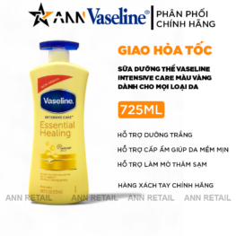 Sữa Dưỡng Thể Vaseline Intensive Care Essential Healing Màu Vàng 725ml - Hàng Xách Tay - 8901030912955