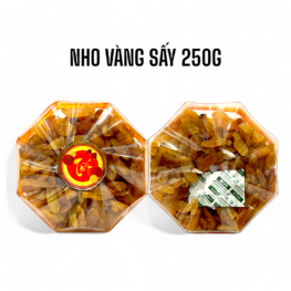 Hộp Nho Vàng Bát Giác 250G Hộp Tết - NVSHBG250