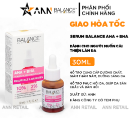 Serum Balance Active Formula AHA + BHA 30ml Giúp Tái Tạo Và Dưỡng Trắng Da - 5015833331530