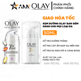 Kem Dưỡng Olay Total Effects 7 in 1 Ban Đêm 50ml - Hàng Xách Tay - 5000174034103