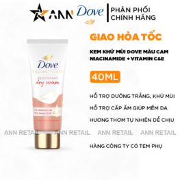 Serum Khử Mùi Dưỡng Trắng Dove 3% Niacinamide + 10x Vitamin C&E Tuýp Màu Cam 40ml - 4800888210418