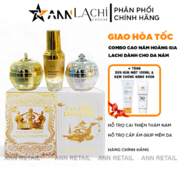 Combo Cao Nám Hoàng Gia Lachi (Serum + Kem Face Ban Ngày + Kem Face Ban Đêm) Giúp Mờ Nám Trắng Da - 8936206760368