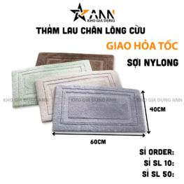 Thảm Lau Chân Lông Cừu Mềm Mịn Chống Trượt Nhiều Màu 40x60cm - TLCLC01