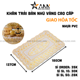 Khăn Trải Bàn Nhũ Vàng Dài Cao Cấp 60cmx1.2m - KTBCTN