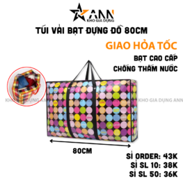 Túi Vải Bạt Đựng Đồ - Túi Dựng Chăn Màn Quần Áo Chống Nước Siêu Bền 80cm - TVBDD