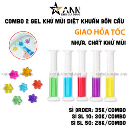 Combo 2 Gel Khử Mùi Bồn Cầu Diệt Khuẩn Toilet Dạng Thạch Cho Nhà Vệ Sinh - GKMBCDK