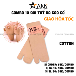 Combo 10 Đôi Tất Da Gvg Xỏ Ngón Dày Dặn - DTDXN10