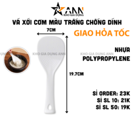 Vá Xới Cơm - Muôi Xới Cơm Bằng Nhựa Chống Dính 7x19.7cm - VXC01