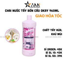 Chai Tẩy Bồn Cầu - Chai Khử Mùi Bồn Cầu Diệt Khuẩn Siêu Sạch Tiết Kiệm 960ml - TBC01