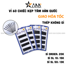 Vỉ 60 Chiếc Kẹp Tăm Làm Đẹp Phong Cách Hàn Quốc - KT01