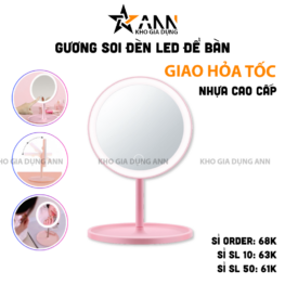 Gương Đèn Led Để Bàn - Giương Trang Điểm Để Bàn - Gương Khớp Xoay 180 Độ 147×37cm - GDB01