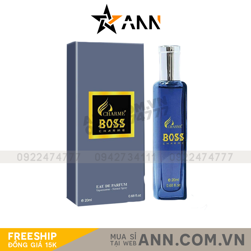 Nước Hoa Nam Charme Boss Mini 20ml - 8936194692429