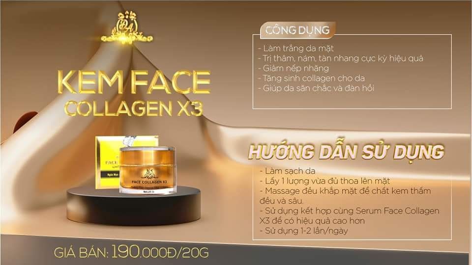 Kem Face Collagen X3 - Nguyễn Huỳnh Như - Kem Face Collagen X3 Mỹ Phẩm Đông Anh